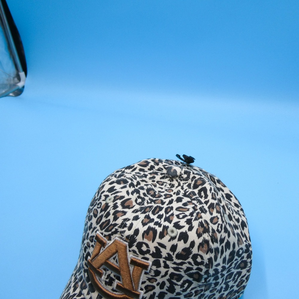 '47 Hat Womens Adjustable Clean Up Auburn Tigers Leopard Print Tan Cotton Cap - Picture 4 of 8